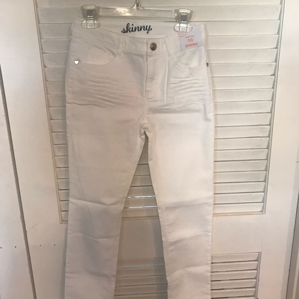 Girl white jeans